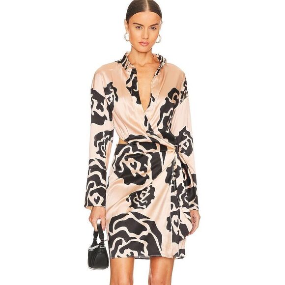 Mother Of All Atenea Mini Dress in Floral Pink Size S - Picture 2 of 14